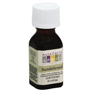 Aura Cacia Essential Oil 100% Pure Sandalwood 1/.5 OZ [UNFI-CARLISLE #620724]