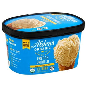 Aldens Organic Ice Cream French Vanilla 3/48 OZ [UNFI #1732759] [ebt]