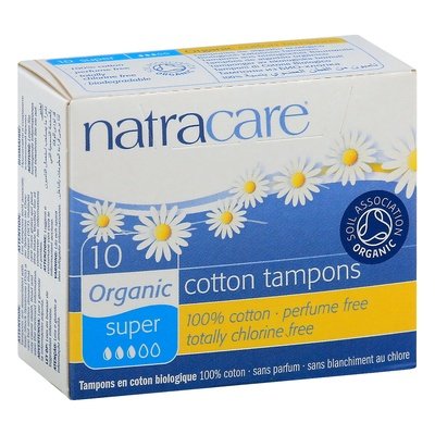 Natracare Tampons Cotton Organic Super 10 Ct [UNFI-CARLISLE #0955161]
