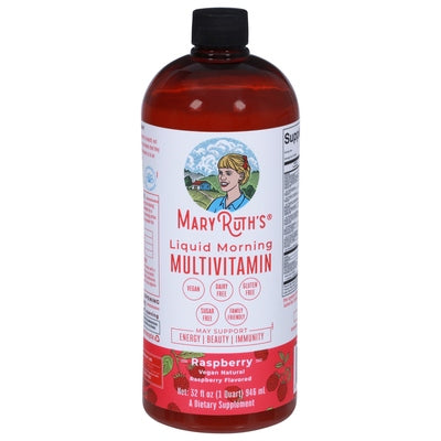 Mary Ruths Multivitamin Liquid Morning Raspberry Flavored 1/30 OZ [UNFI-CARLISLE #3124575]
