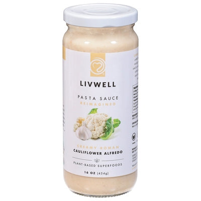 Livwell Pasta Sauce Cauliflower Alfredo 6/16 OZ [UNFI #03068269] [ebt]