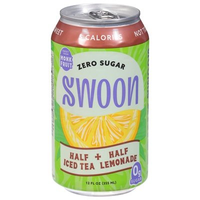 Swoon Ice Tea Lemonade Zero Sugar Half + Half 12/12 OZ [UNFI #2657138] [ebt] D