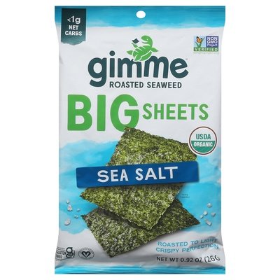 Gimme Seaweed Roasted Big Sheets 10/.92 OZ [UNFI #1559111] [ebt]