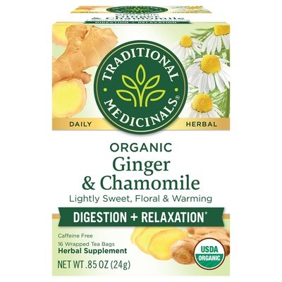 Traditional Medicinals Herbal Supplement Organic Ginger & Chamomile Tea Bags 6/16 BAG [UNFI #951541] [ebt]