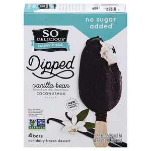 So Delicious Frozen Dessert Non-Dairy Vanilla Bean Coconutmilk 6/4/2.3 OZ [UNFI #2561579] [ebt]