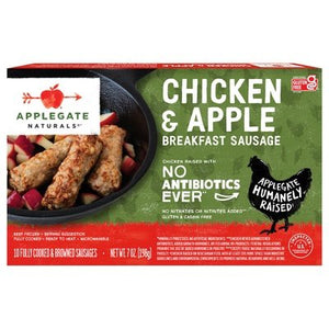 Applegate Farms Breakfast Sausage Chicken & Apple 12/7 OZ [UNFI #1225648] [ebt]