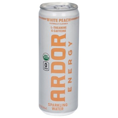 Ardor Sparkling Water Sparkling Water White Peach 12/12 OZ [UNFI #2759546] [ebt] D