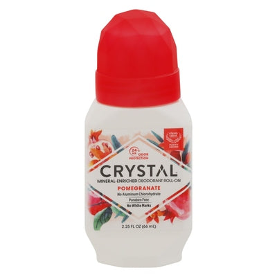 Crystal Deodorant Roll-On Mineral-Enriched Pomegranate 1/2.25 OZ [UNFI-CARLISLE #0486480]