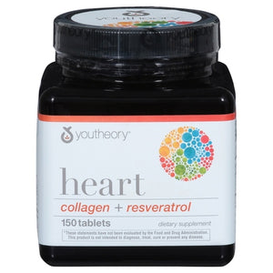 Youtheory Collagen + Resveratrol Heart Tablets 150 CT [UNFI-CARLISLE #2704484]
