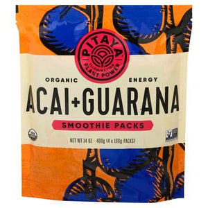 Pitaya Acai + Guarana Organic Smoothie Packs 8/14 OZ [UNFI #2516920] [ebt]