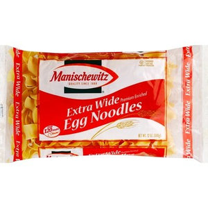 Manischewitz Egg Noodles Extra Wide 12/12 OZ [UNFI #0124024] [ebt]