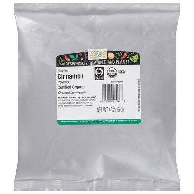 Frontier Nat Prod Co-Op Cinnamon Powder Ceylon 1LB [UNFI-CARLISLE #173153] [ebt]