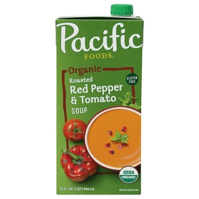 Pacific Foods Soup Organic Roasted Red Pepper & Tomato 12/32 OZ [UNFI #0229633] [ebt]
