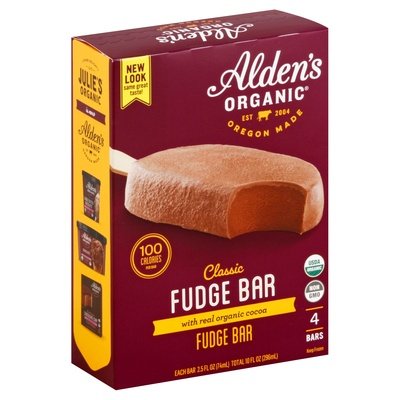 Aldens Organic Fudge Bar Classic 12/4/2.5 OZ [UNFI #2399103] [ebt]