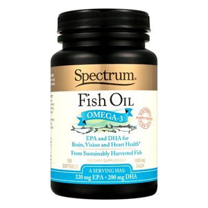 Spectrum Essentials Fish Oil Omega-3 Dietary Supplement Softgels 100 Sgel [UNFI-CARLISLE #0106724]