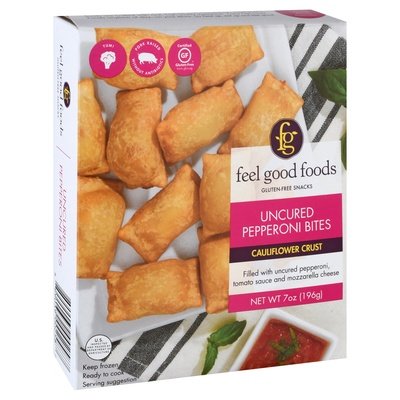 Feel Good Foods Snack Bites Uncured Pepperoni 9/7 OZ [UNFI #2404796] [ebt]