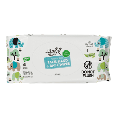 Field Day Baby Wipes Refill 12/72 CT [UNFI #752402]