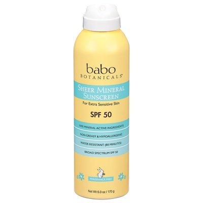 Babo Botanicals Sunscreen Sheer Mineral Broad Sprectrum Spf 50 1/6 OZ [UNFI-CARLISLE #2681963]