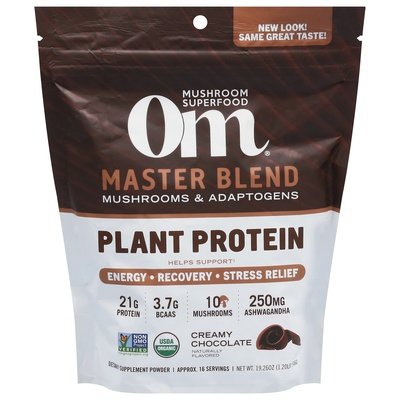 Om Plant Protein Master Blend Creamy Chocolate 1/19.26 OZ [UNFI-CARLISLE #2825248]