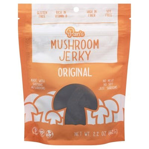 Pans Mushroom Jerky Mushroom Jerky Original 6/2.2 OZ [UNFI #2562882] [ebt]