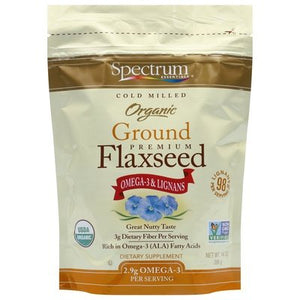 Spectrum Essentials Flaxseed Organic Premium Ground 1/14 OZ [UNFI-CARLISLE #209999] [ebt]