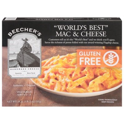 Beechers Mac & Cheese Gluten Free Worlds Best 9/18 OZ [UNFI #1903574] [ebt]