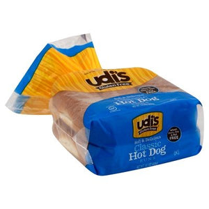 Udis Gluten Free Hot Dog Buns Classic 6/14.4 OZ [UNFI #1501543] [ebt]