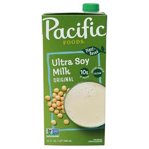 Pacific Foods Ultra Soy Milk Original Plant-Based 12/32 OZ [UNFI #274969] [ebt]