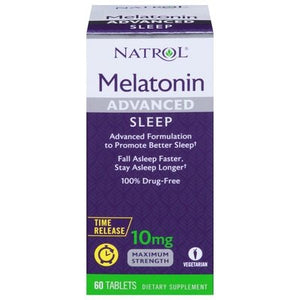 Natrol Melatonin Sleep Advanced Maximum Strength 10 Mg Tablets 1/60 TAB [UNFI-CARLISLE #611293]
