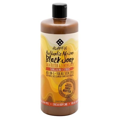 Alaffia Black Soap Authentic African Shea Butter & Lemon Grass 1/32 OZ [UNFI-CARLISLE #2089548]