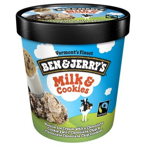 Ben & Jerrys Ice Cream Milk & Cookies 8/PINT [UNFI #166538] [ebt]