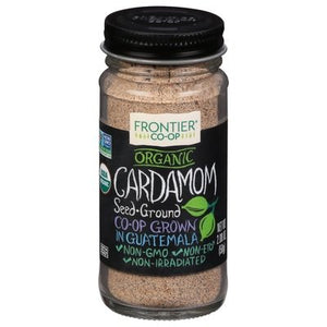 Frontier Nat Prod Co-Op Cardamom Seed Organic Ground 1/2.08 OZ [UNFI-CARLISLE #956276] [ebt]