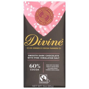Divine Chocolate Dark Chocolate Smooth 12/3 OZ [UNFI #2398741] [ebt]