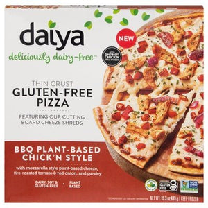 Daiya Pizza Bbq Plant-Based Chickn Style Thin Crust 8/15.3 OZ [UNFI #2925352] [ebt]