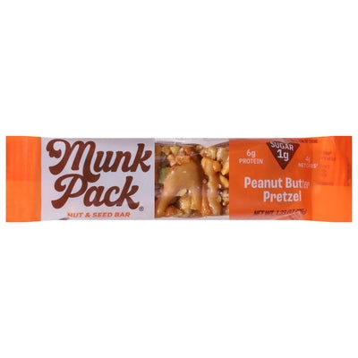 Munk Pack Nut & Seed Bar Peanut Butter Pretzel 12/1.23 OZ [UNFI-CARLISLE #2935740] [ebt]