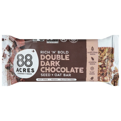 88 Acres Seed + Oat Bar Double Dark Chocolate Rich 'N' Bold 9/1.6 OZ [UNFI-CARLISLE #02250272] [ebt]