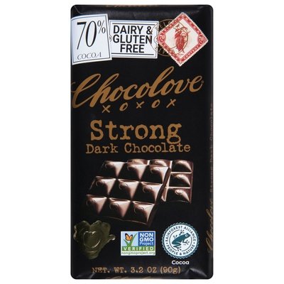 Chocolove Dark Chocolate Strong 12/3.2 OZ [UNFI-CARLISLE #526327] [ebt]