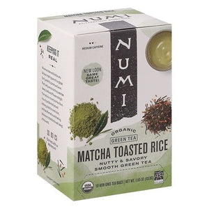 Numi Tea Green Tea Organic Matcha Toasted Rice Tea Bags 6/18 BAG [UNFI #882332] [ebt]