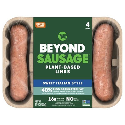 Beyond Meat Sausage Links Plant-Based Sweet Italian Style 8/14 OZ [UNFI #2267920] [ebt]