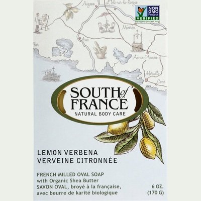 South Of France Oval Soap French Milled Lemon Verbena 6 OZ [UNFI #1705904] T