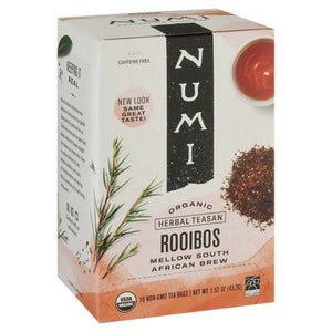 Numi Tea Herbal Teasan Rooibos Organic Tea Bags 6/18 BAG [UNFI #179937] [ebt]