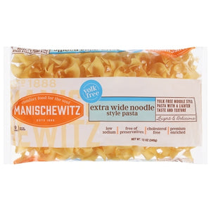 Manischewitz Pasta Extra Wide Noodle Style 12/12 OZ [UNFI #0124701] [ebt]