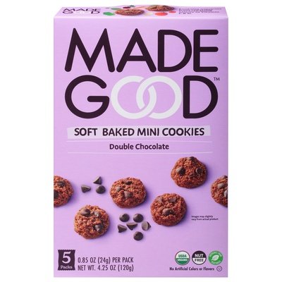 Made Good Mini Cookies Soft Baked Double Chocolate 6/4.25 OZ [UNFI #2266922] [ebt]
