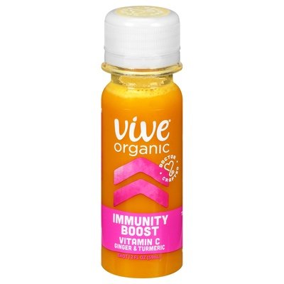 Vive Organic Shot Vitamin C Ginger & Turmeric Immunity Boost 12/2 OZ [UNFI #2695773] [ebt]