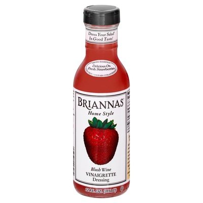 Briannas Dressing Vinaigrette Blush Wine Home Style 6/12 OZ [UNFI #0411835] [ebt]
