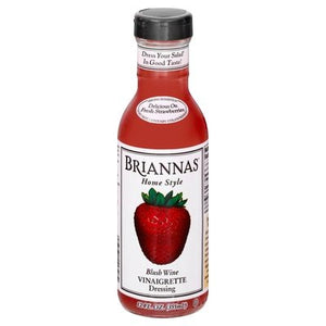 Briannas Dressing Vinaigrette Blush Wine Home Style 6/12 OZ [UNFI #0411835] [ebt]