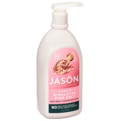 Jason Natural Products Body Wash + Foaming Bath Soak Himalayan Pink Salt Pampering 1/30 OZ [UNFI-CARLISLE #2354942]