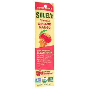 Solely Fruit Jerky Organic Mango 12/.8 OZ [UNFI-CARLISLE #2329621] [ebt]