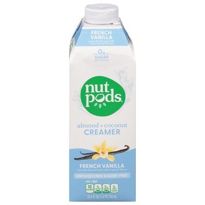 Nutpods Creamer French Vanilla Almond + Coconut 6/25.4 OZ [UNFI #2670917] [ebt]