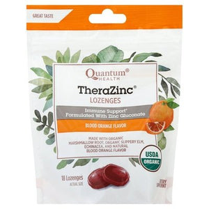 Quantum Health TheraZinc Lozenges Blood Orange Flavor 18 CT [UNFI-CARLISLE #2085199]